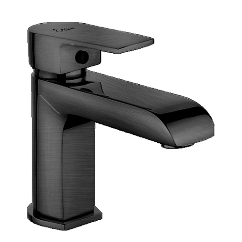 Single Lever Basin Mixer with 450mm Long Braided Hoses