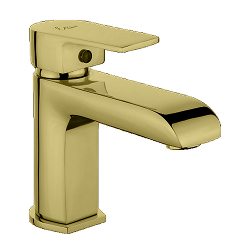 Single Lever Basin Mixer with 450mm Long Braided Hoses