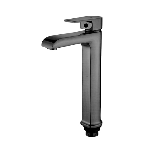 Single Lever Basin Mixer Extended (250mm) with 600mm Long Braided Hoses