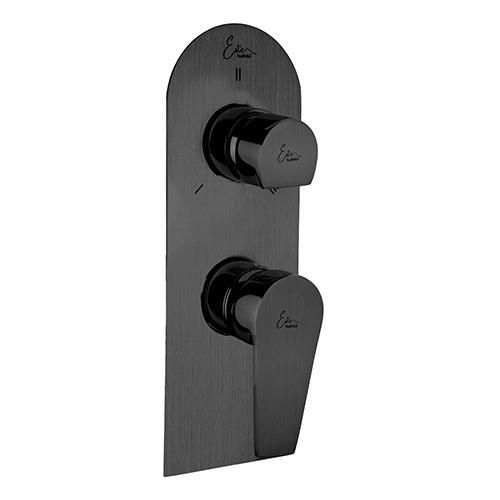 Exposed Part Kit Of Single Lever Shower Mixer With 3-way Diverter - Metal, Polished Finish, Glossy Surface | High Quality Bathroom Fitting, Warranty Included