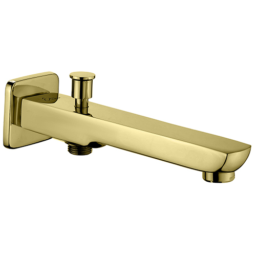 Bath Spout with Button Provision for Hand Shower with Wall Flange