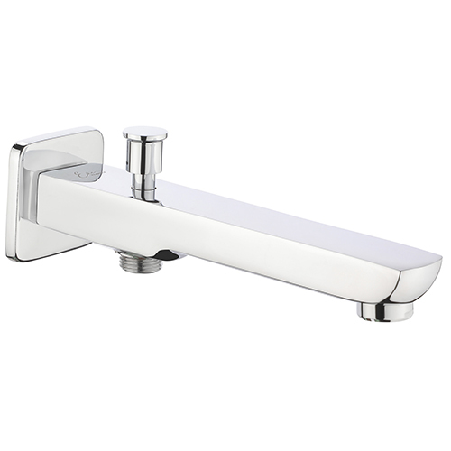 Bath Spout with Button Provision for Hand Shower with Wall Flange