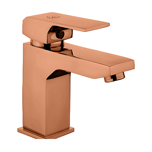 Single Lever Basin Mixer with 450 mm Long Braided Hoses