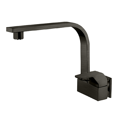 Sink Cock with Extended Swinging Spout (With Wall Flange)