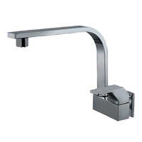Sink Cock with Extended Swinging Spout (With Wall Flange)