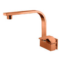 Sink Cock with Extended Swinging Spout (With Wall Flange)