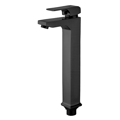Single Lever Basin Mixer Extended (300mm) with 600mm Long Braided Hoses