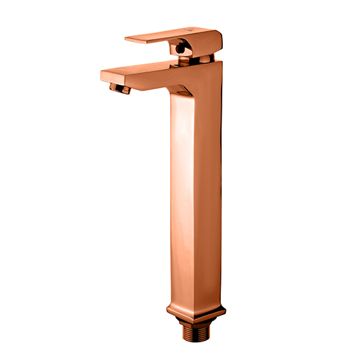 Single Lever Basin Mixer Extended (300mm) with 600mm Long Braided Hoses