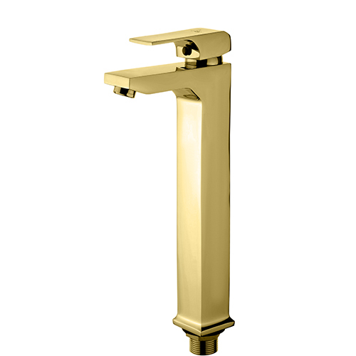Single Lever Basin Mixer Extended (300mm) with 600mm Long Braided Hoses