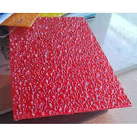 2mm Polycarbonate Diamond Sheet - Color: Red