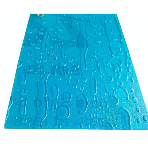 2mm White Raindrop Polycarbonate Sheet - Size: 10x3 Feet