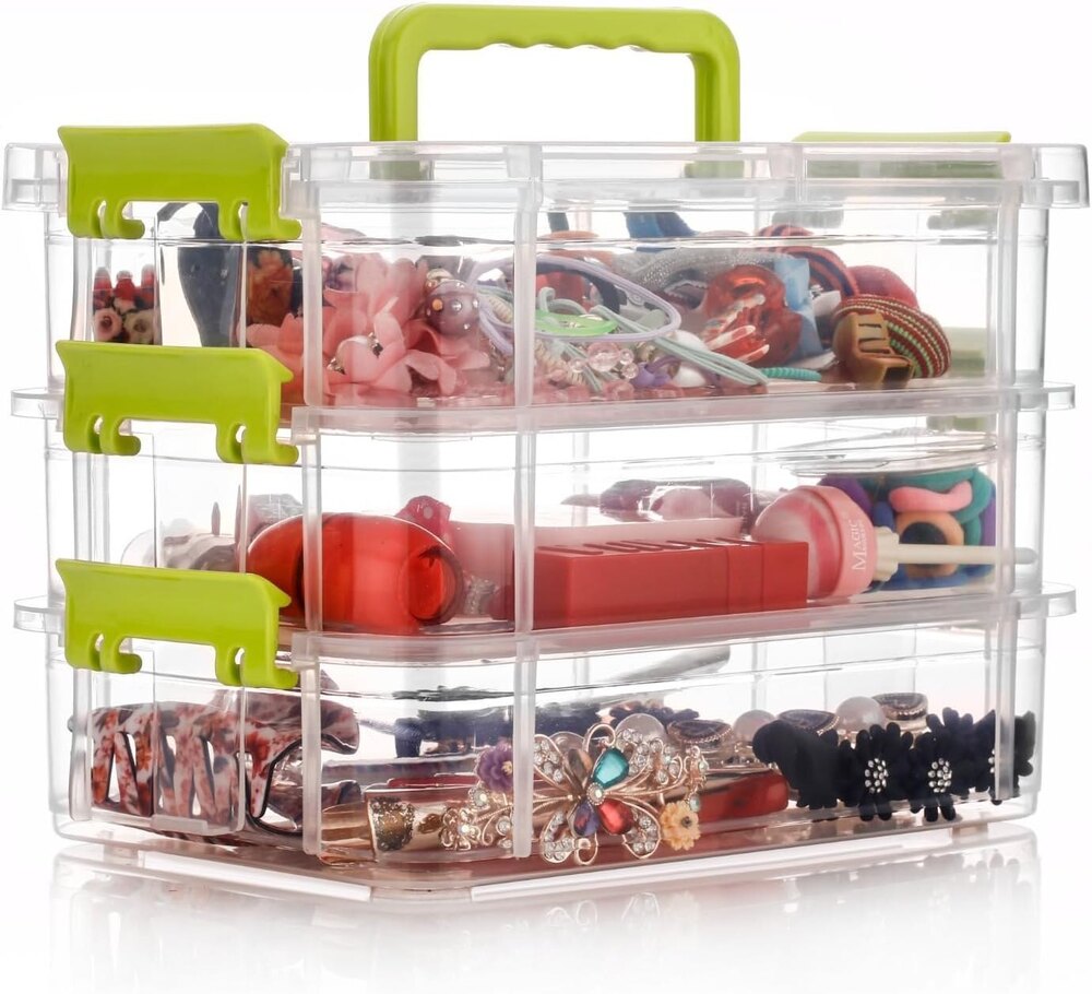 Craft Storage Box - 3 Layer - Color: Transparent
