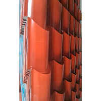 02_red Bamboo Roofing Sheet - Color: Red