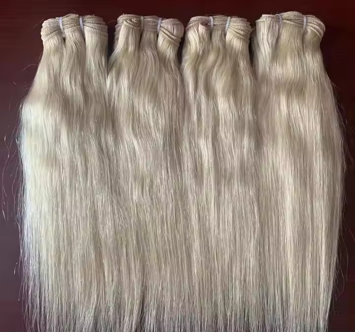 Remy Blonde Color Weft Hair Bundle Human Hair Extension - Design: N/A
