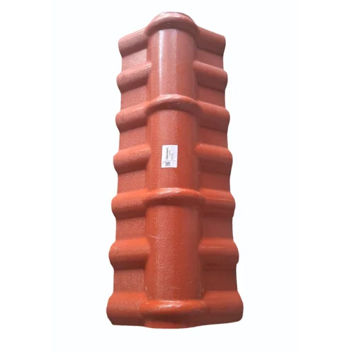 Red Upvc Ridge Tile - Dimension (L*W*H): 13Inch(Length) Inch (In)