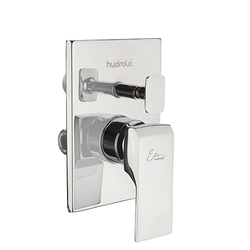 Single Lever Exposed Parts Kit of Hi-Flow Diverter Consisting of Operating Lever, Wall Flange and Button