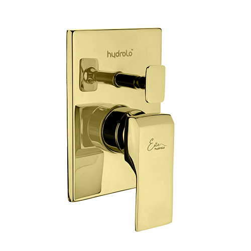 Single Lever Exposed Parts Kit of Hi-Flow Diverter Consisting of Operating Lever, Wall Flange and Button