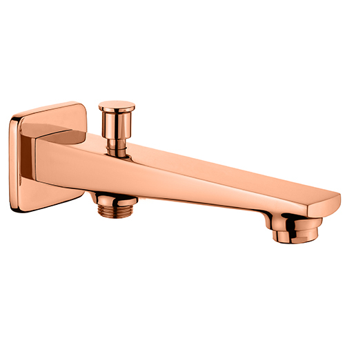 Bath Spout with Button Provision for Hand Shower with Wall Flange