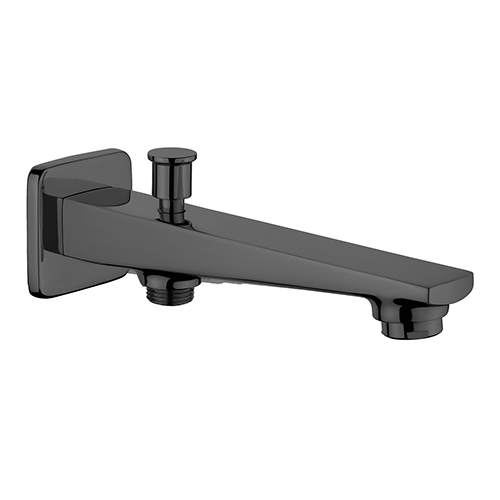 Bath Spout with Button Provision for Hand Shower with Wall Flange