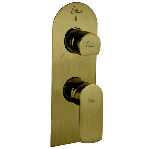 Exposed Part Kit Of Single Lever Shower Mixer With 3-way Diverter - Metal, Polished Surface Finish | High Quality, Bathroom Fitting, Warranty Included