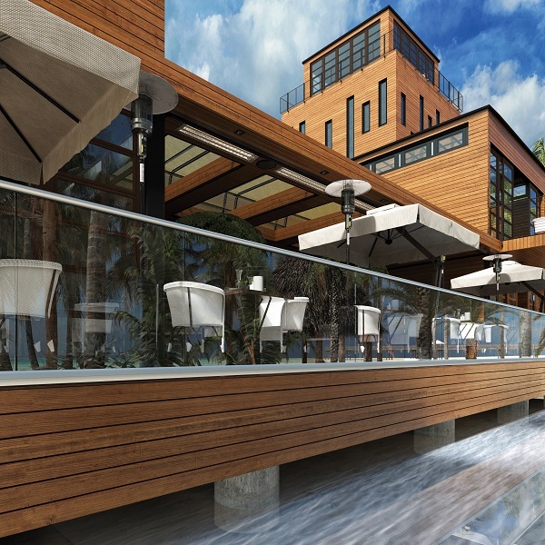 Rust-Free Aluminium Glass Railing