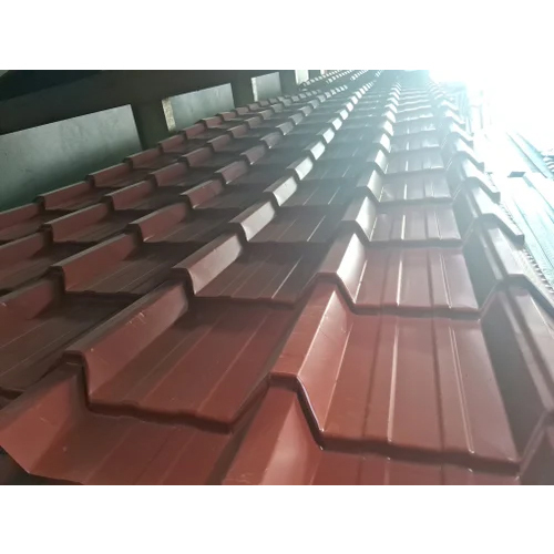 Red Ppgi Roofing Sheet - Size: 12X3 Feet