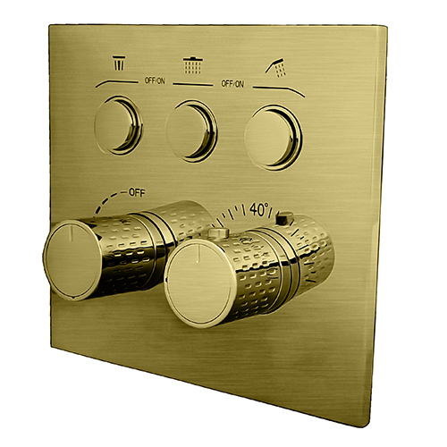 Clic (Flow Control) 3 Function Diverter Thermostat (With Push Button System) - Feature: High Quality