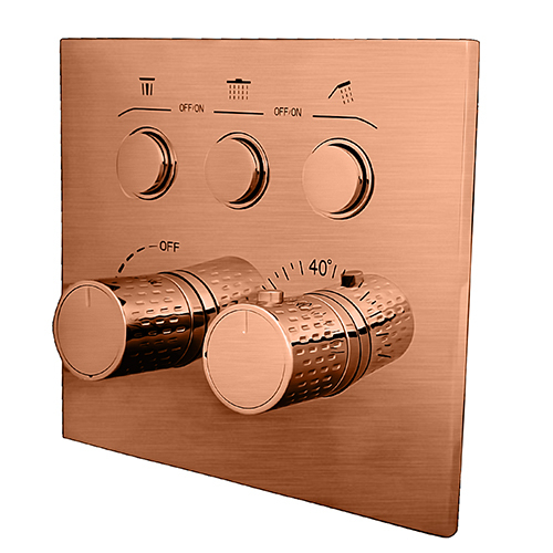 Clic (Flow Control) 3 Function Diverter Thermostat (With Push Button System) - Feature: High Quality