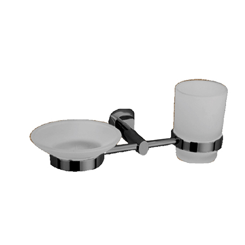 Soap Dish Tumbler Holder - Material: Plastic