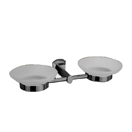 Double Soap Glass - Color: Silver