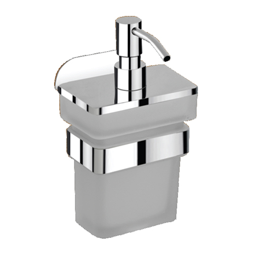 Liquid Soap Dispenser - Plastic & Metal, Polished Finish | High Quality Bathroom Fitting With Warranty