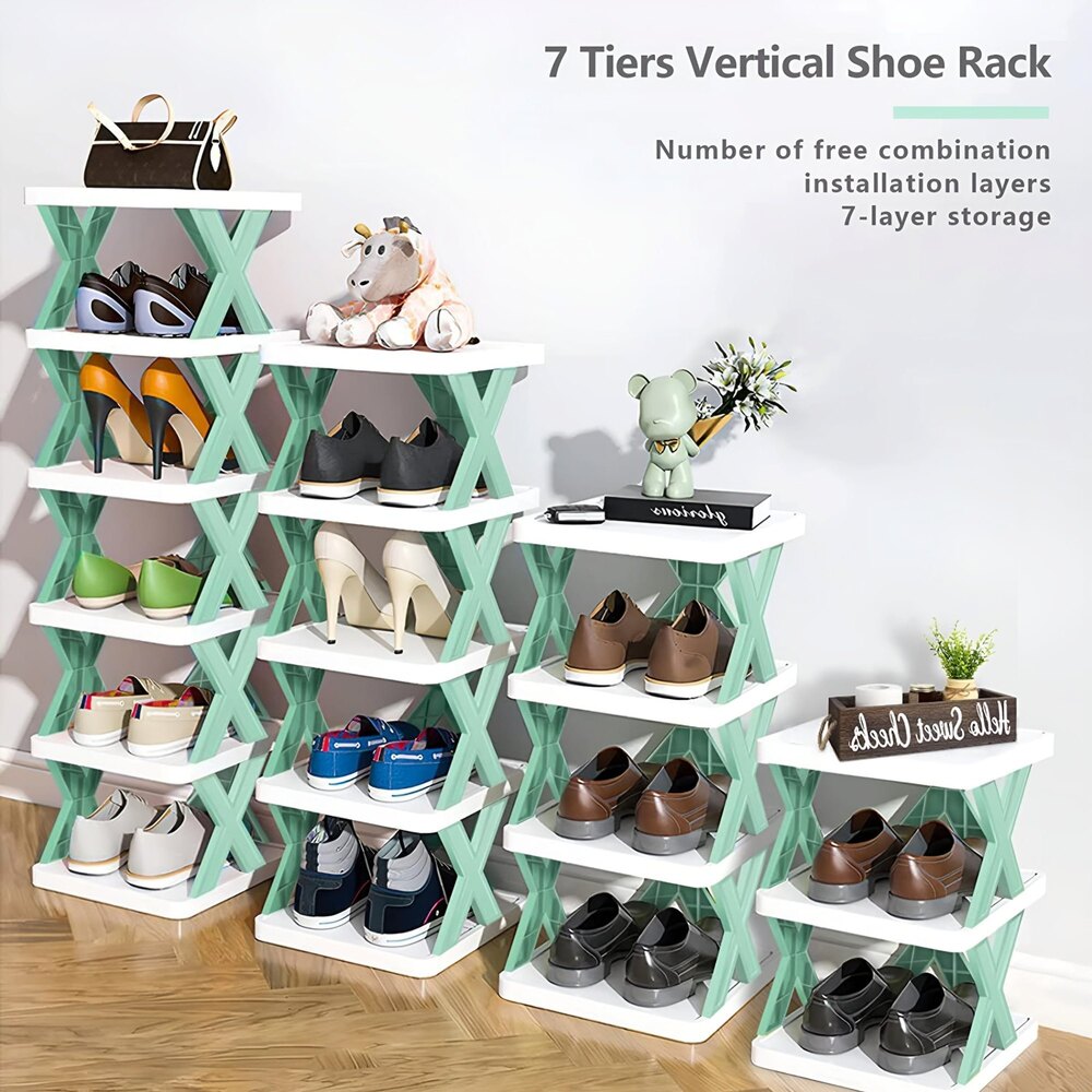 Foldable Shoe Rack - 4 Layer - Color: White