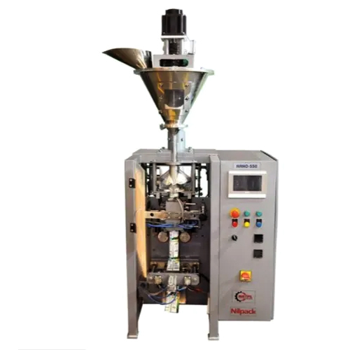 Spices Packaging Machine - Stainless Steel, 500 Pouches Per Hour Capacity | PLC Control, Automatic Functionality, 220 Volt Electric Drive, 1-Year Warranty