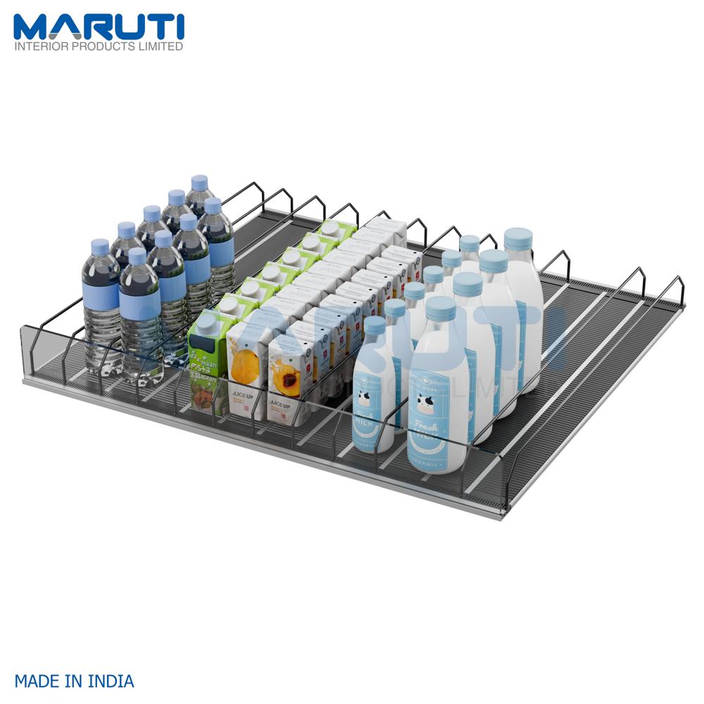 Gravity Cooler Roller Shelves - Color: Black & White
