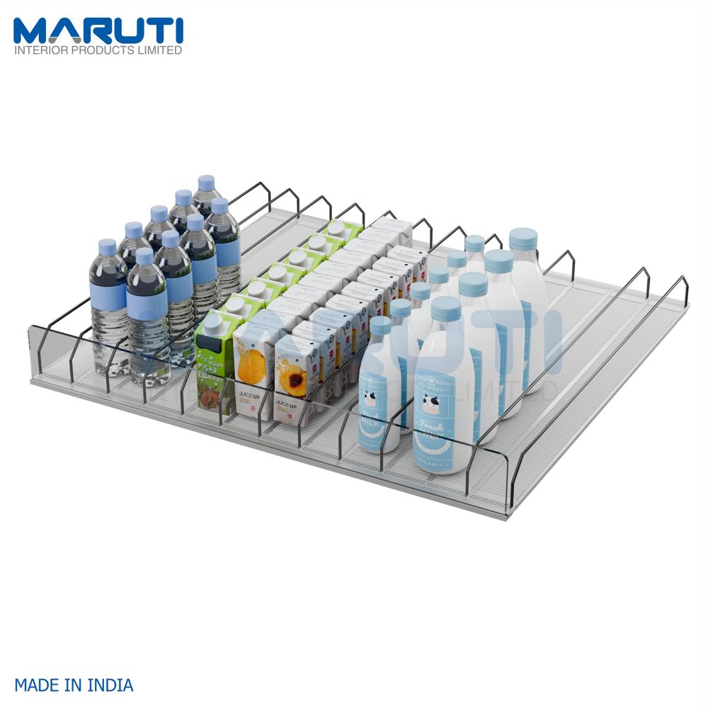 Gravity Cooler Roller Shelves - Color: Black & White