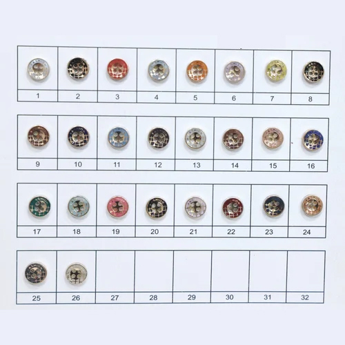 Gold Uv Fashion 16L Polyester Button Wholesale Only - Color: Multi Color