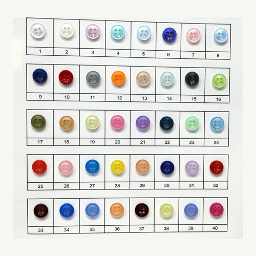 Round 3288 18L Polyester Shirt Button Wholesale Only - Color: Multi Color