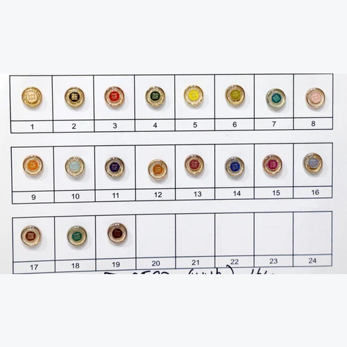 Round S-2601 16L Polyester Garments Button Wholesaler Only - Color: Multi Color