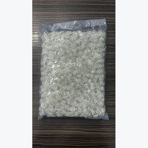 Transparent Plastic Button - Design: Plain
