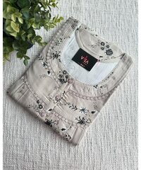 Alpine Nighty - Luxurious Comfort with Embroidery and Pocket