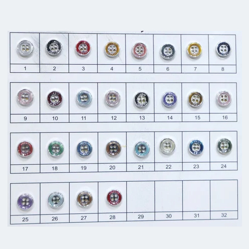 Uv Silver 18L Abs Shirt Button Wholesale Only - Color: Multi Color