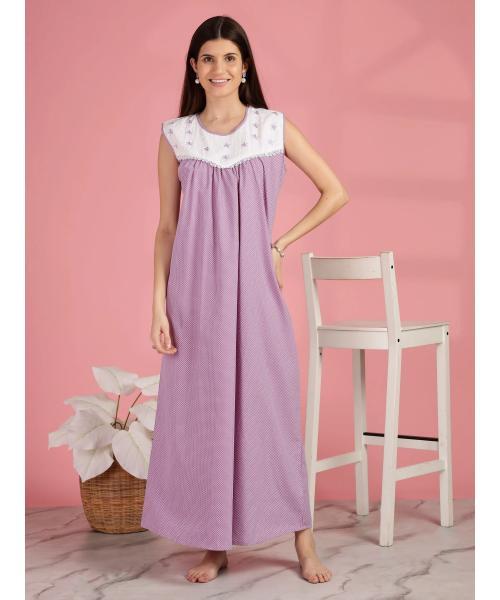 Women Designer sleeveless nighty