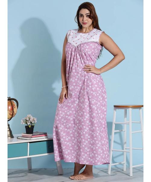 Women Designer sleeveless nighty