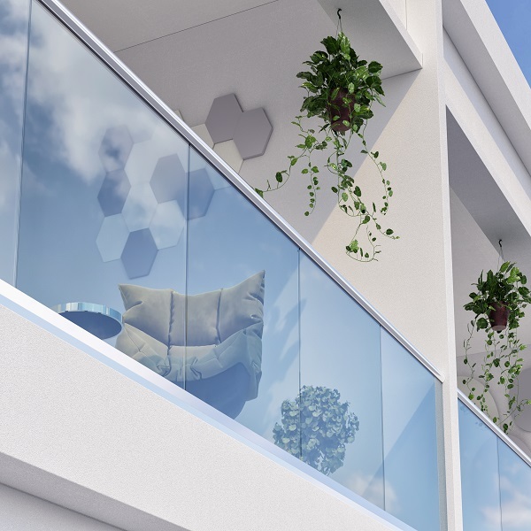 Galvanized Pipe Railing - Color: Silver