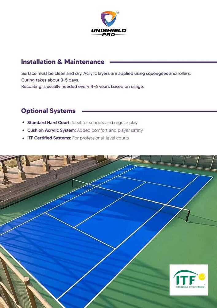 UNISPORT ACRYLIC SYNTHETIC COURTS