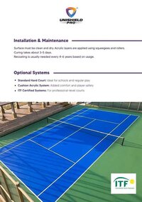 UNISPORT ACRYLIC SYNTHETIC COURTS