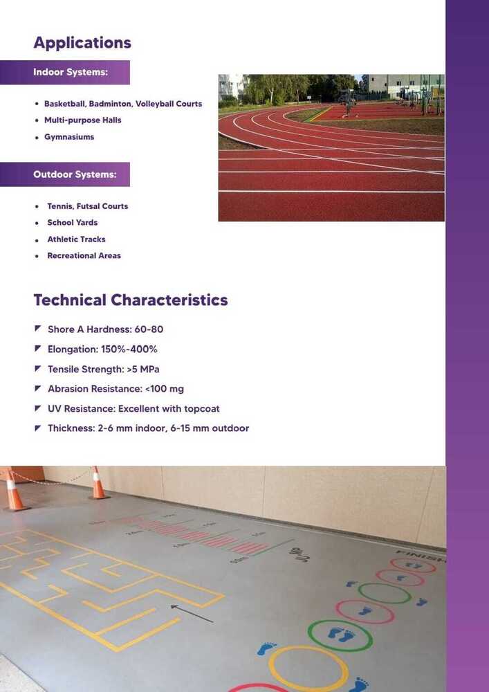 UNISPORT PU SPORTS FLOORING