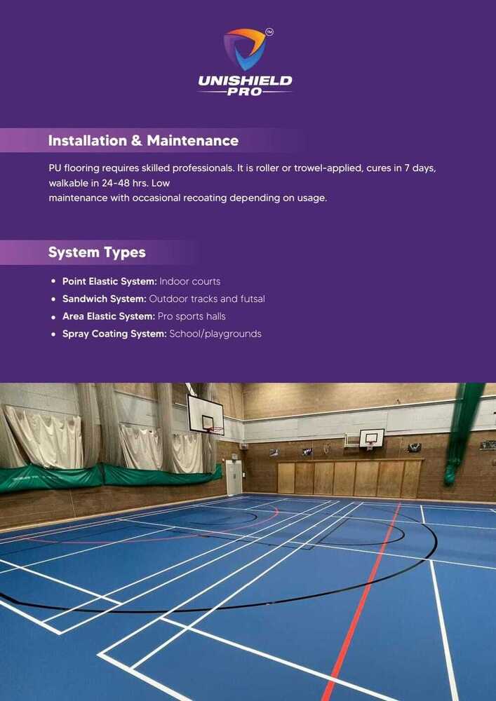 UNISPORT PU SPORTS FLOORING