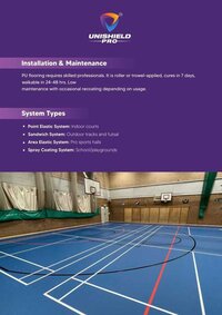 UNISPORT PU SPORTS FLOORING