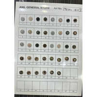 Fancy Metal Button - Color: Multi Color